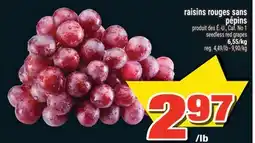 Super C raisins rouges sans pépins offer