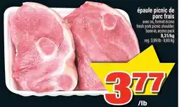 Super C épaule picnic de porc frais | fresh pork picnic shoulder, bone-in offer