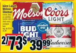 Super C bière Labatt, Molson, Sleeman | beer offer