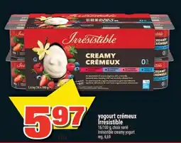 Super C Irrésistible creamy yogurt offer