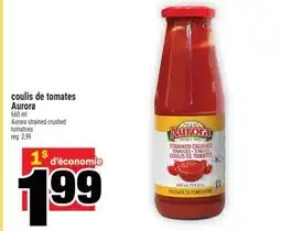 Super C coulis de tomates Aurora | Aurora strained crushed tomatoes offer