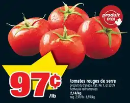 Super C tomates rouges de serre | hothouse red tomatoes offer