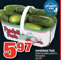 Super C cornichons frais | fresh pickles offer