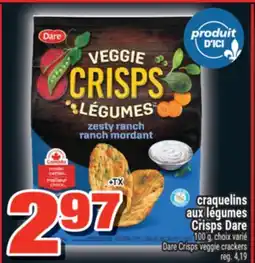 Super C craquelins aux légumes Crisps Dare | DareCrisps veggie crackers offer