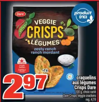 Super C craquelins aux légumes Crisps Dare | DareCrisps veggie crackers offer