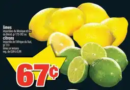 Super C limes ou citrons | limes or lemons offer