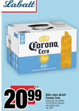 Super C bière sans alcool CoronaCero | non-alcoholic beer offer