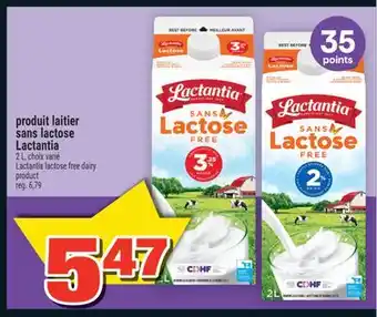 Super C produit laitier sans lactose Lactantia | Lactantia lactose free dairy product offer