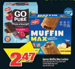 Super C barres Muffin Max Leclerc | Leclerc Muffin Max bars offer