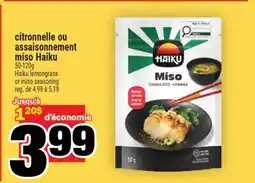 Super C citronnelle ou assaisonnement miso Haiku offer