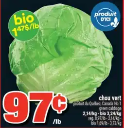 Super C green cabbage offer