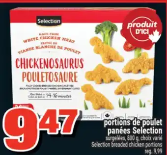 Super C portions de poulet panées Selection | Selection breaded chicken portions offer