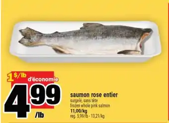 Super C saumon rose entier offer