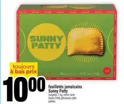 Super C feuilletés jamaïcains Sunny Patty | Sunny Patty jamaicain style patties offer