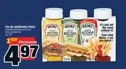 Super C trio de condiments Heinz | Heinz condiment trio offer