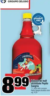 Super C boisson de malt alcoolisée Pepito Sangria | Pepito Sangria alcoholic drink offer