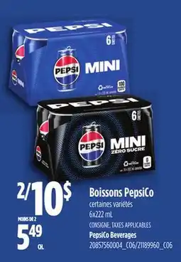 Provigo BOISSONS PEPSICO, 6x222 mL | PEPSICO BEVERAGES offer