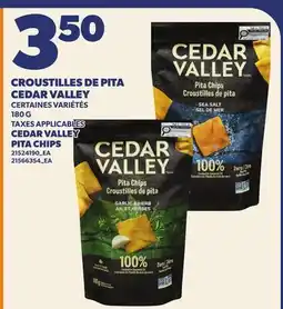 Provigo CROUSTILLES DE PITA CEDAR VALLEY, 180 G | CEDAR VALLEY PITA CHIPS offer
