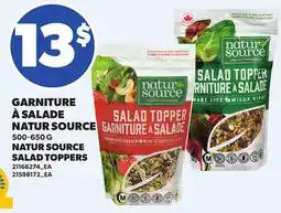 Provigo GARNITURE À SALADE NATUR SOURCE, 500-650 G | NATUR SOURCE SALAD TOPPERS offer
