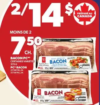 Provigo BACON PC , 375 G | PC BACON offer