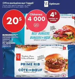 Provigo BURGERS PC, 852 G-1,36 KG | PC BURGERS offer
