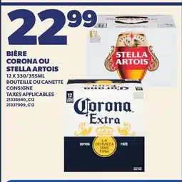 Provigo BIÈRE CORONA OU STELLA ARTOIS, 12 X 330/355ML offer