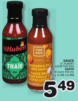 Marches Tradition ST HUBERT OR THE KEG SAUCE offer