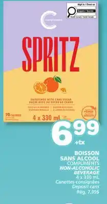Marches Tradition COMPLIMENTS NON-ALCOHOLIC BEVERAGE offer