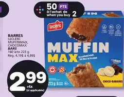 Marches Tradition LECLERC MUFFINMAX, CHOCOMAX BARS offer