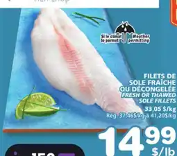 Marches Tradition FRESH OR THAWED SOLE FILLETS offer