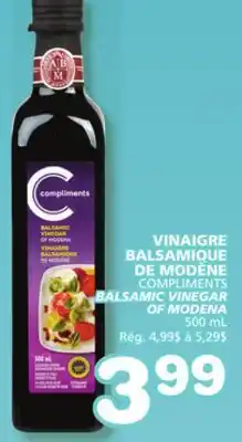 Marches Tradition COMPLIMENTS BALSAMIC VINEGAR OF MODENA offer