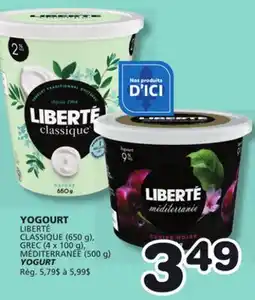 Marches Tradition LIBERTÉ YOGURT offer