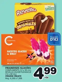 Marches Tradition COMPLIMENTS (12 x 50 mL), REVELLO OR FUDGSICLE (12 x 60 mL) FROZEN TREATS offer