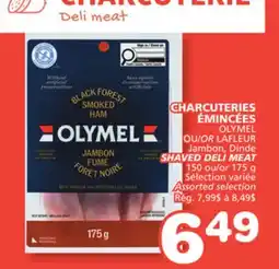 Marches Tradition OLYMEL OR LAFLEUR SHAVED DELI MEAT offer