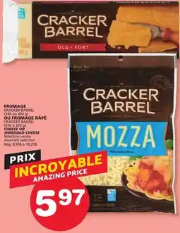 Marches Tradition CRACKER BARREL CHEESE OR SHREDDED CHEESE offer
