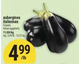 Marché Adonis aubergines italiennes | italian eggplants offer
