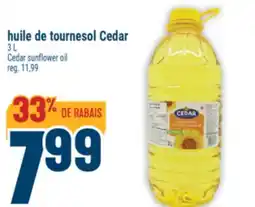 Marché Adonis HUILE DE TOURNESOL CEDAR | CEDAR SUNFLOWER OIL offer