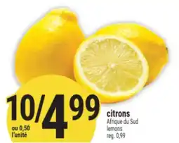 Marché Adonis CITRONS | LEMONS offer