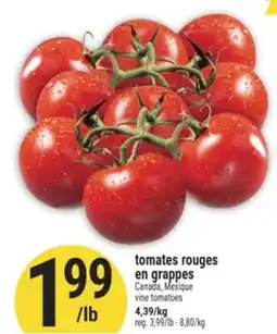 Marché Adonis TOMATES ROUGES EN GRAPPES | VINE TOMATOES offer