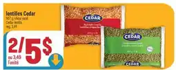 Marché Adonis LENTILLES CEDAR | CEDAR LENTILS offer