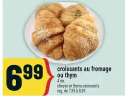 Marché Adonis croissants au fromage ou thym | cheese or thyme croissants offer