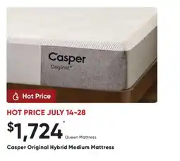 Dormez Vous Casper Original Hybrid Medium Mattress offer