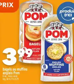 Marche Ami bagels ou muffins anglais Pom offer