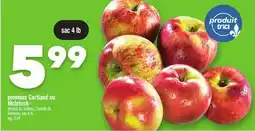 Marche Ami pommes Cortland ou McIntosh offer