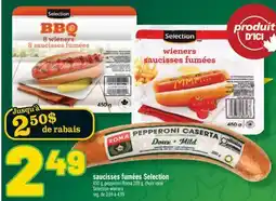 Marché Richelieu SAUCISSES FUMÉES SELECTION | SELECTION WIENERS offer
