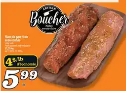 Marché Richelieu FILETS DE PORC FRAIS ASSAISONNÉS | FRESH SEASONED PORK TENDERLOINS offer