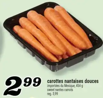 Marché Richelieu CAROTTES NANTAISES DOUCES | SWEET NANTES CARROTS offer