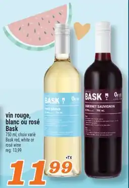 Marché Richelieu VIN ROUGE, BLANC OU ROSÉ BASK | BASK RED, WHITE OR ROSÉ WINE offer
