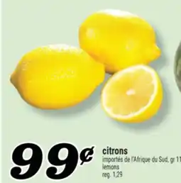 Marché Richelieu CITRONS | LEMONS offer