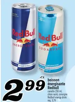 Marché Richelieu BOISSON ÉNERGISANTE REDBULL | REDBULL ENERGY DRINK offer